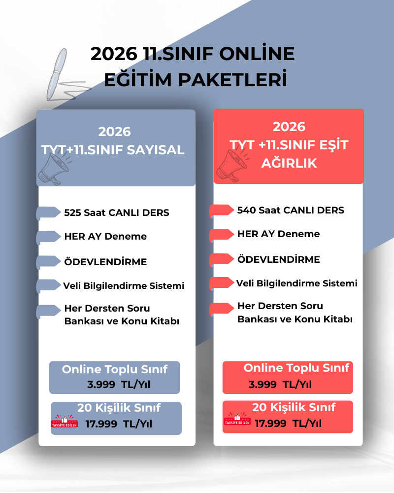 2026 11.SINIF ONLİNE