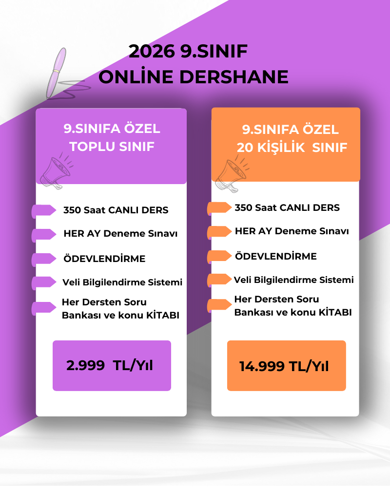 9.SINIF ONLİNE 