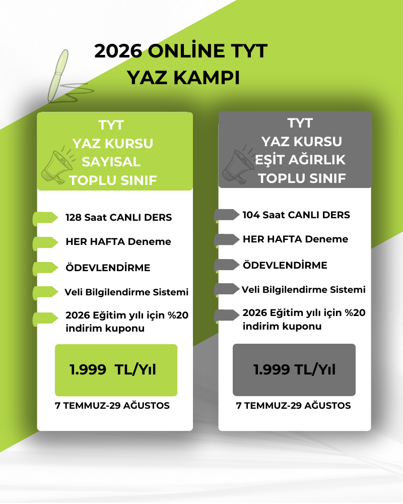 2026 TYT YAZ KAMPI ONLİNE
